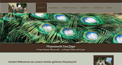 Desktop Screenshot of pfauenzucht.eu